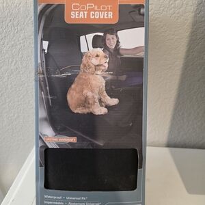 Black Dog Seat Cover